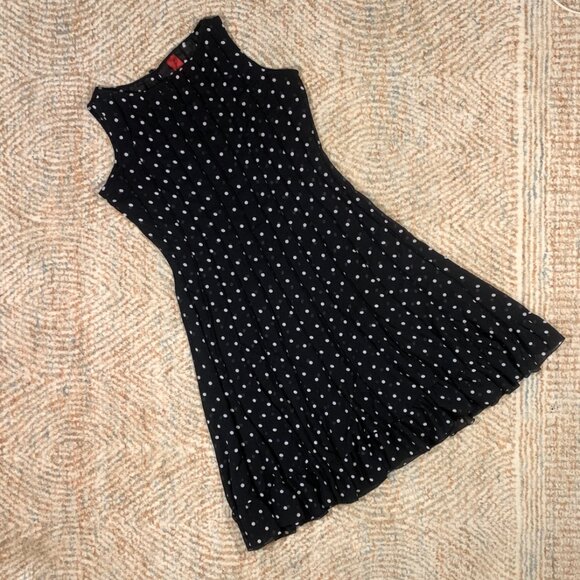 Sheer Polka Dot Flouncy Mesh Dress Z Studio Womens Size 10 - Picture 1 of 9